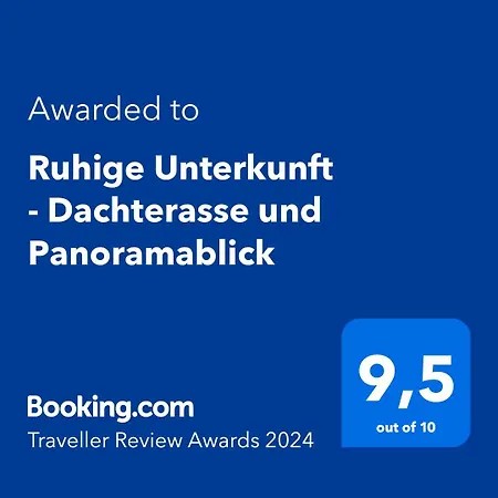 Ruhige - Dachterasse Und Panoramablick Appartement