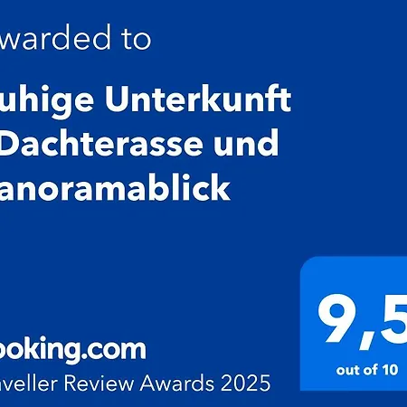 Апартаменты Ruhige - Dachterasse Und Panoramablick Варштайн